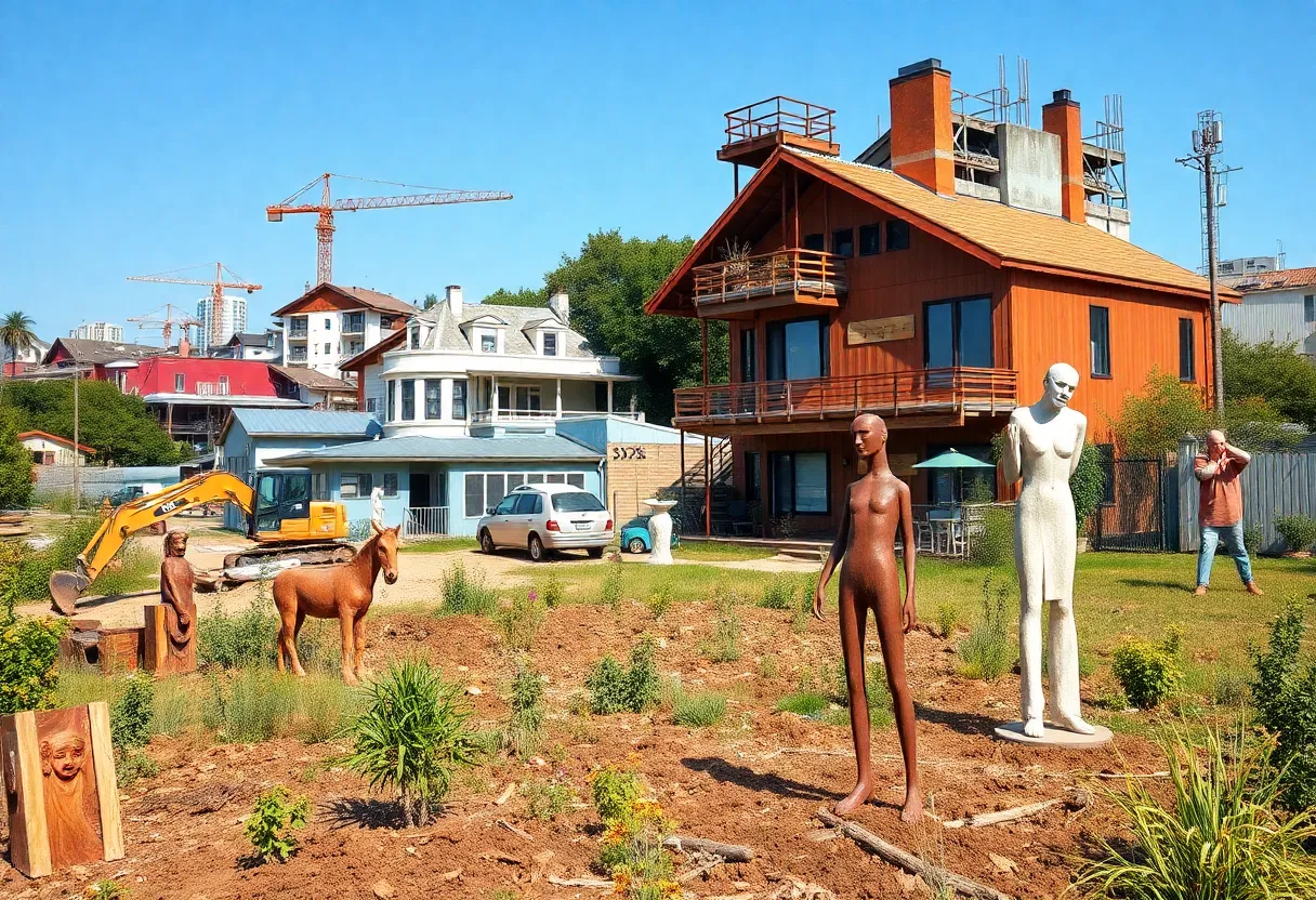 Construction in Columbia's Vista area impacting art and garden spaces