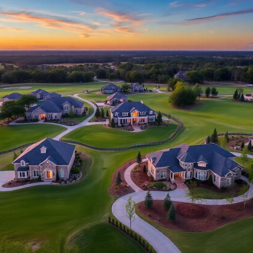 Luxurious homes in a golf community in Irmo, SC