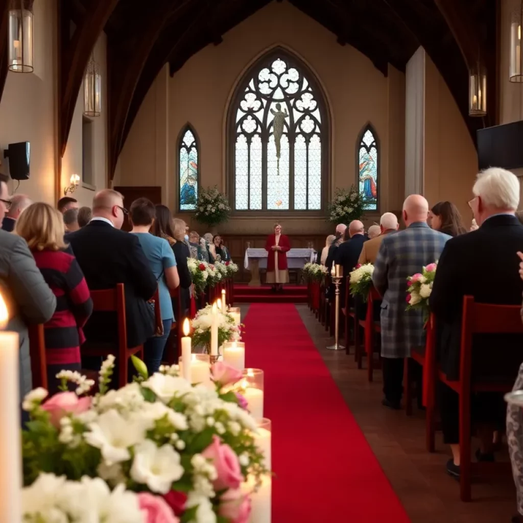 A community gathering honoring the memory of Orris Bickley.