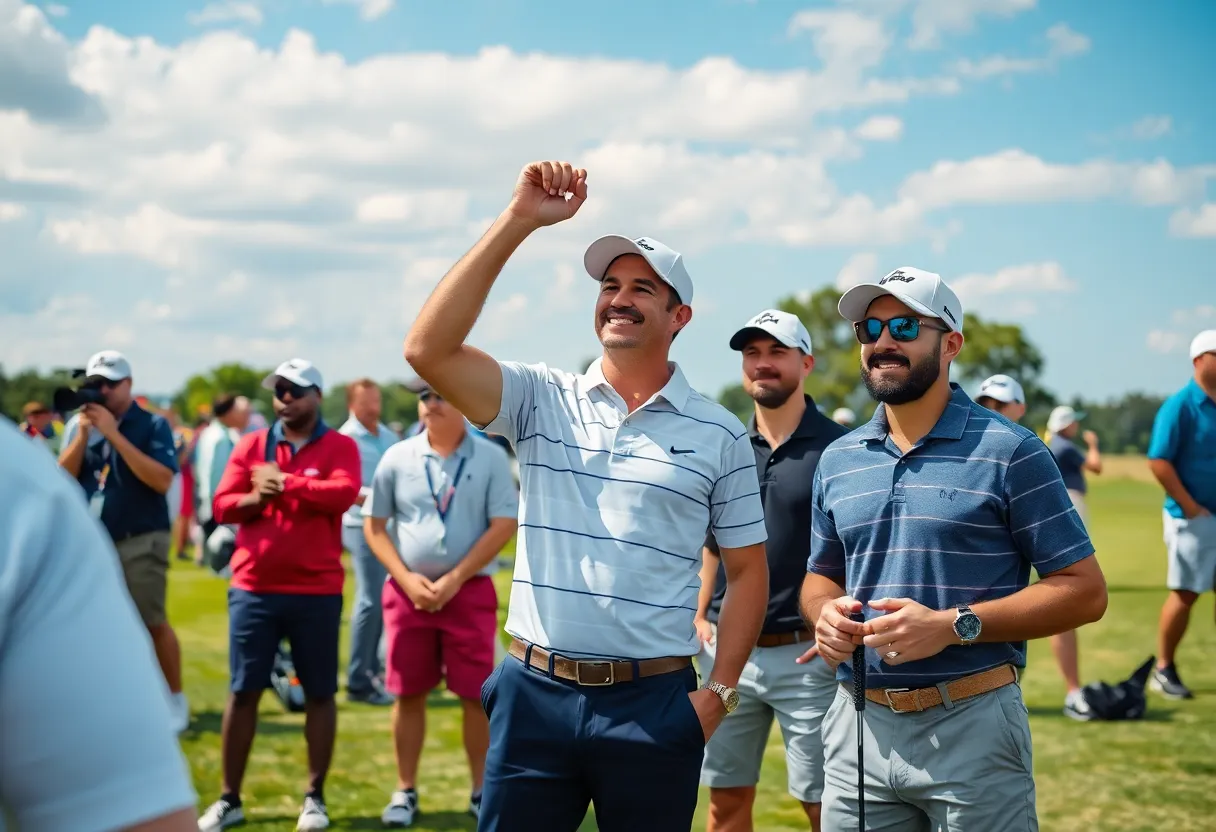 Exciting golf competition featuring influencers