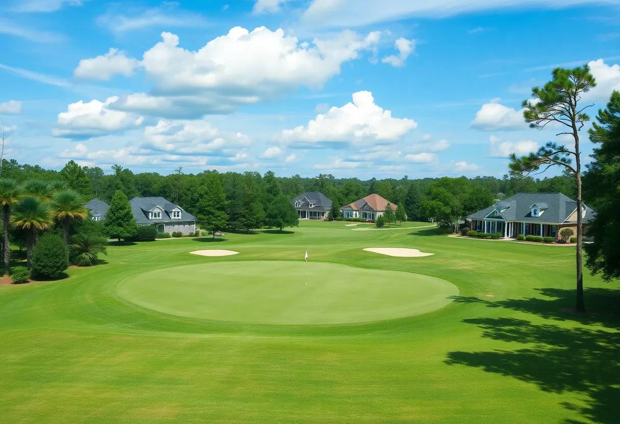 Scenic golf course in Irmo South Carolina