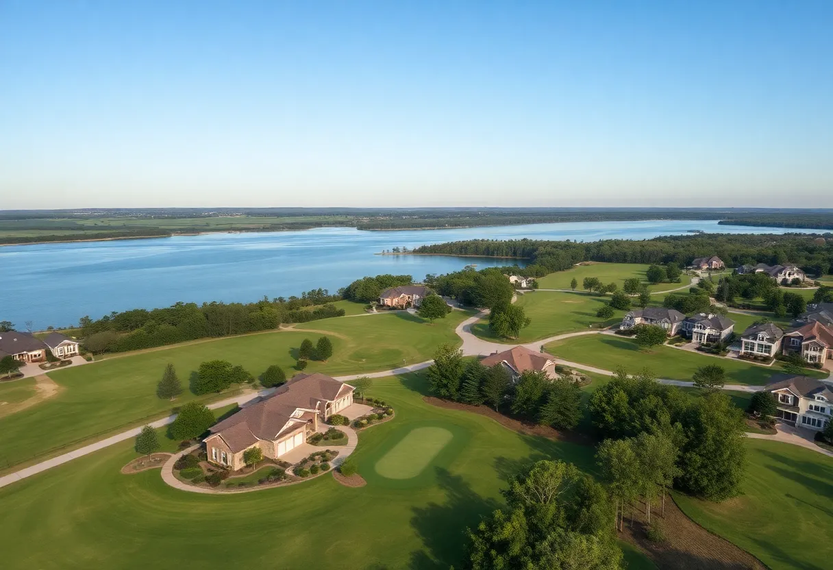 Beautiful golf community near Lake Murray with scenic views