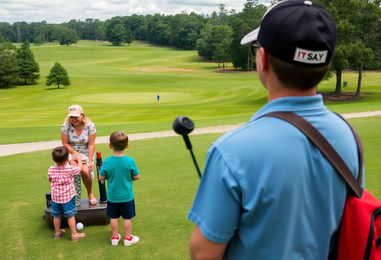 Families enjoying golf at a beautiful course in Irmo SC