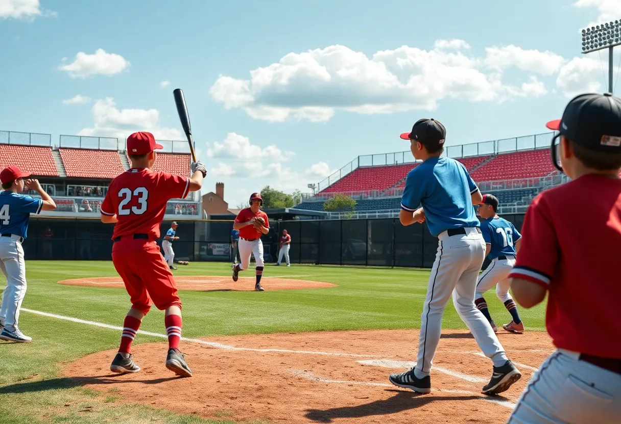 Irmo All-Stars celebrating their win in a regional championship