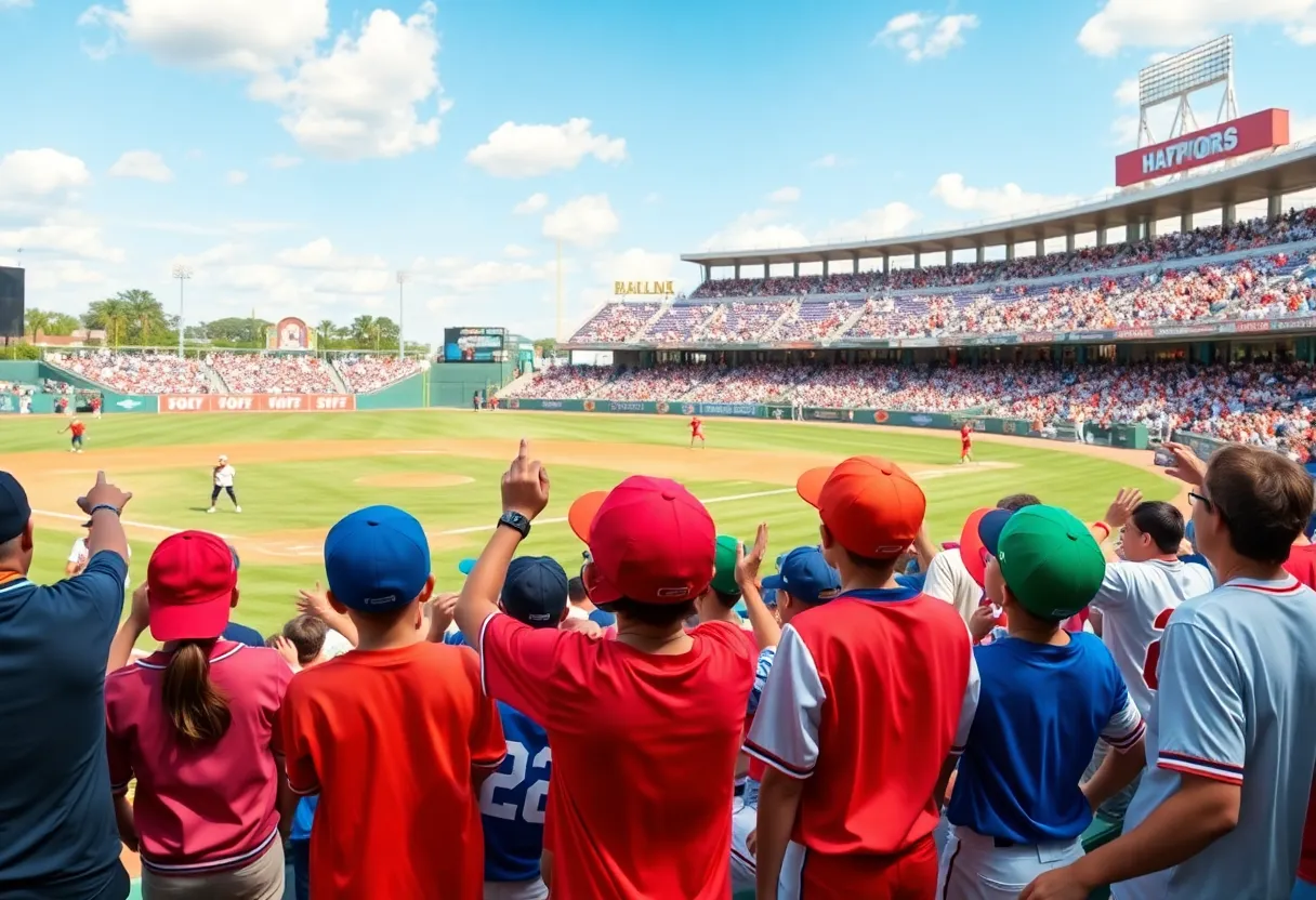Irmo Little League All-Stars participating in the World Series