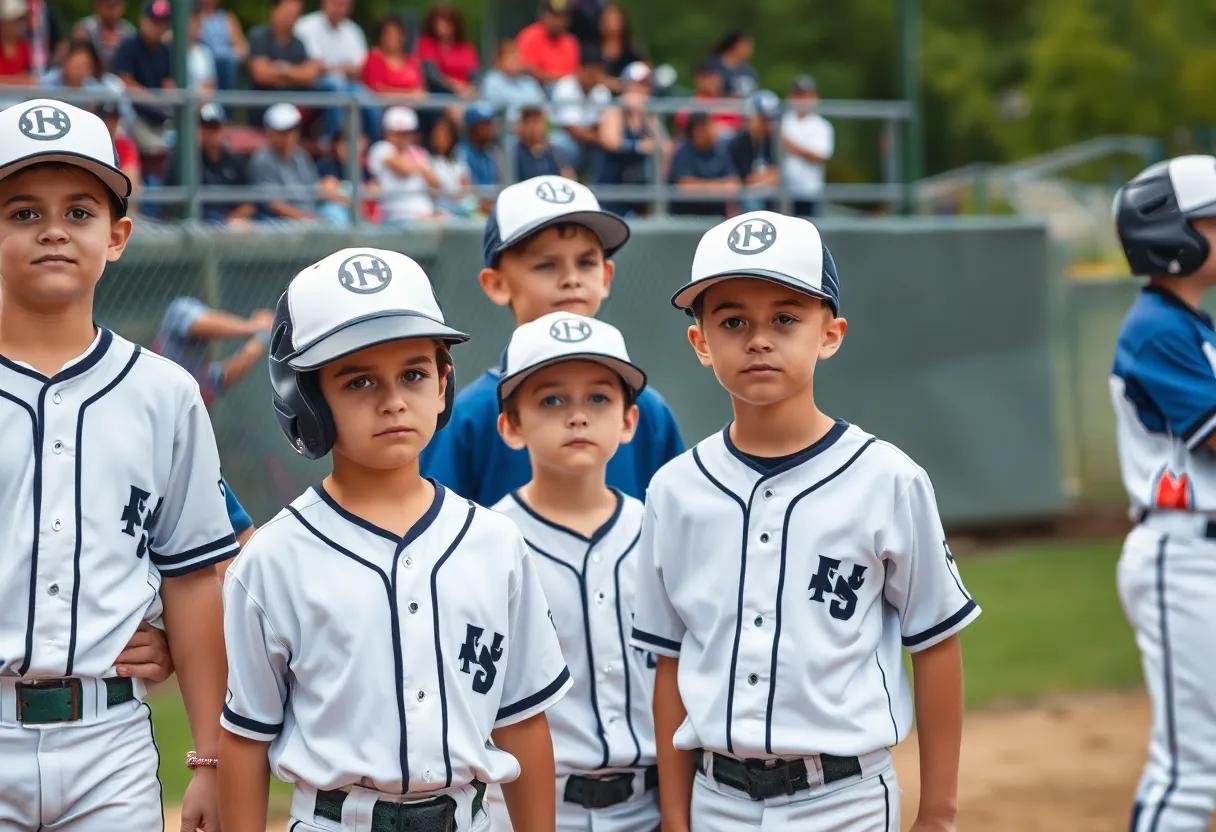 Irmo Little League players in action during a tense game