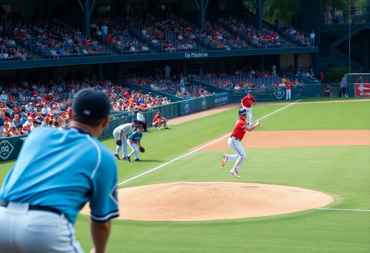 Irmo Little League team during the World Series game against Summerlin South