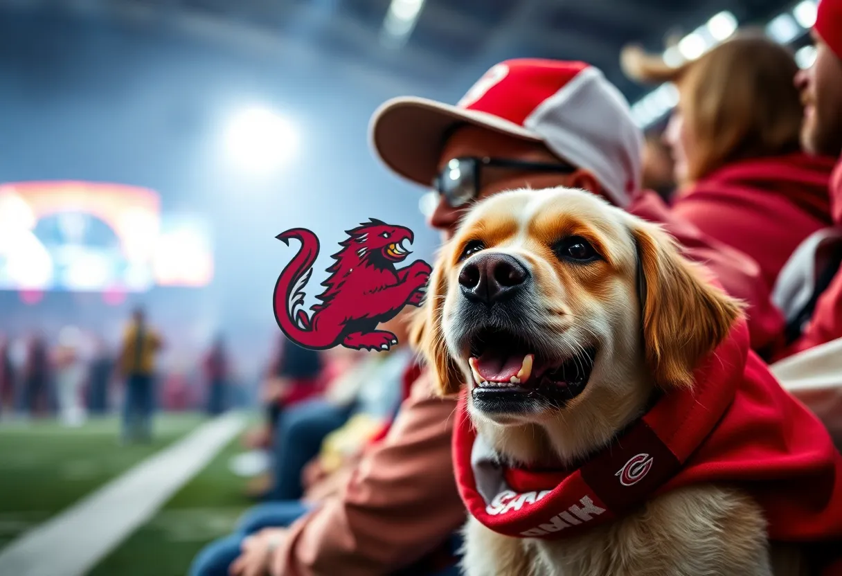 A heartfelt tribute image showcasing sports memorabilia and a beloved dog, representing a loyal spirit.