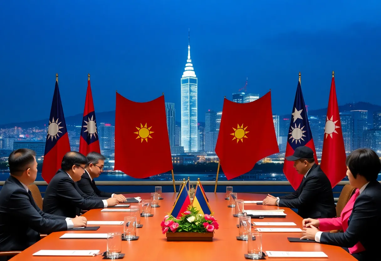 A meeting in Taiwan discussing US-Taiwan relations