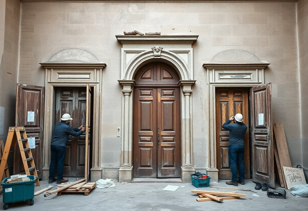 Historic doors being restored at Horry County Museum