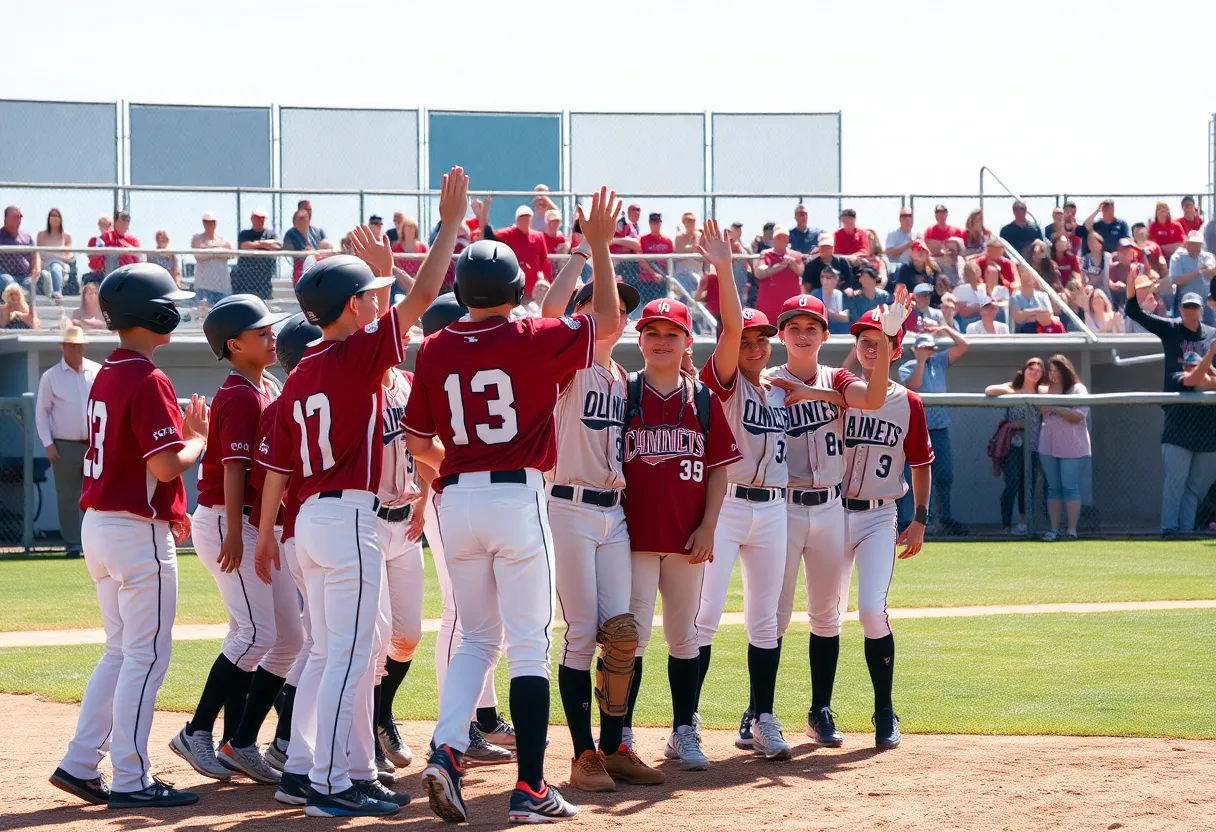 Irmo Little League All-Stars celebrating their victory