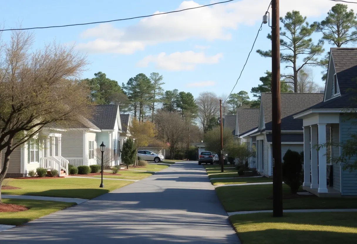 Peaceful neighborhood in Irmo, South Carolina