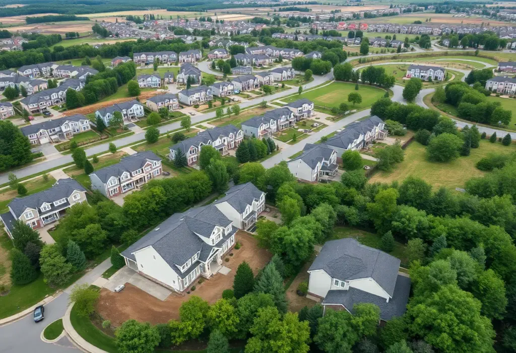 Houses under construction in Lexington County