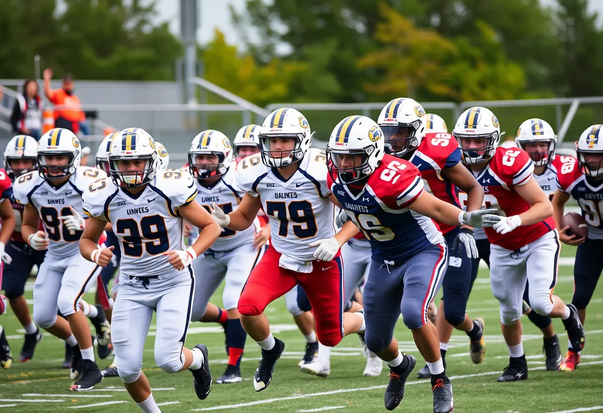 High school football teams competing in the Mid-Atlantic region