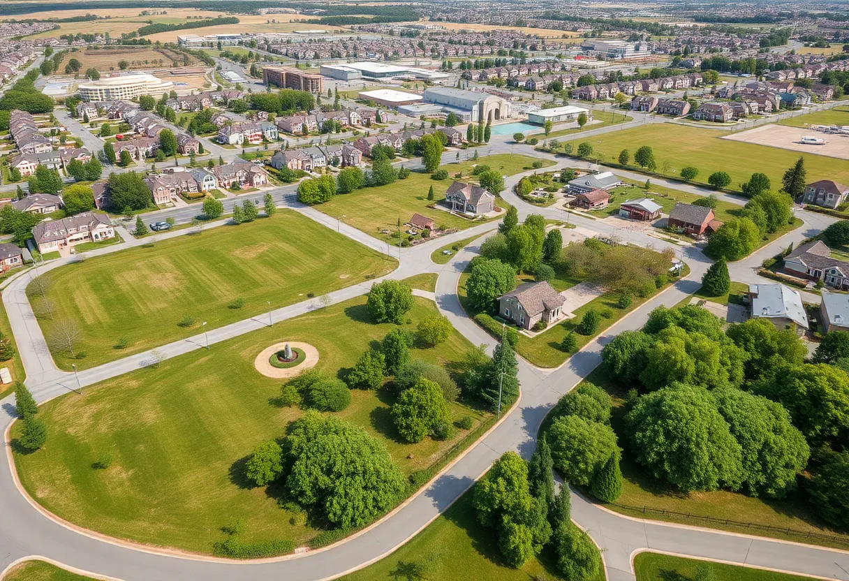 Rendering of Water Walk Development with residential units and commercial space