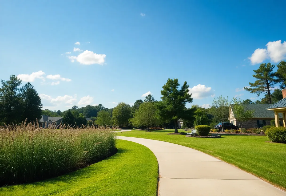 Beautiful clear weather in Irmo SC on October 15, 2025.