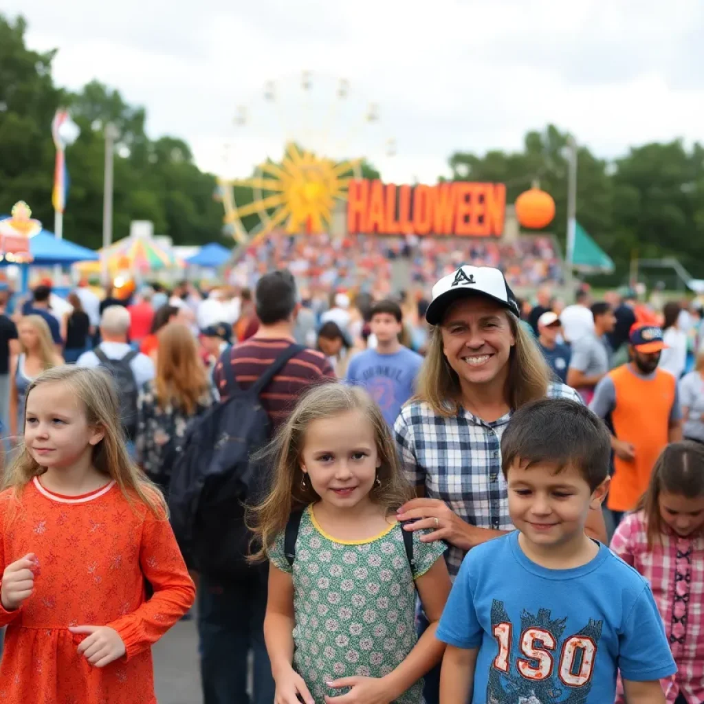 Families enjoying the weekend events in Columbia SC