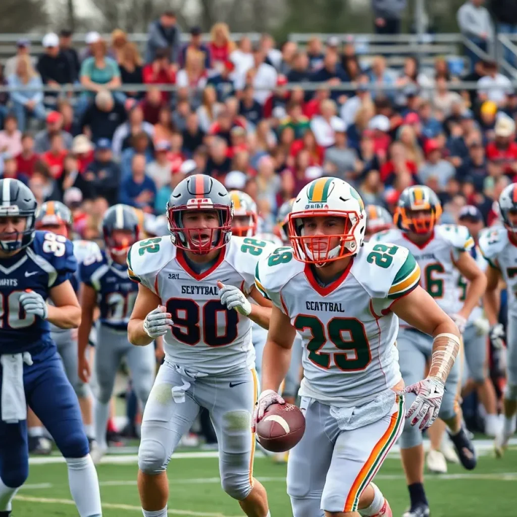 Exciting high school football recruitment scene