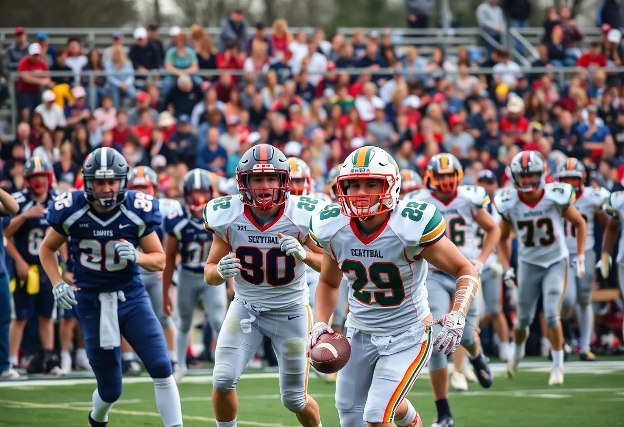 Exciting high school football recruitment scene