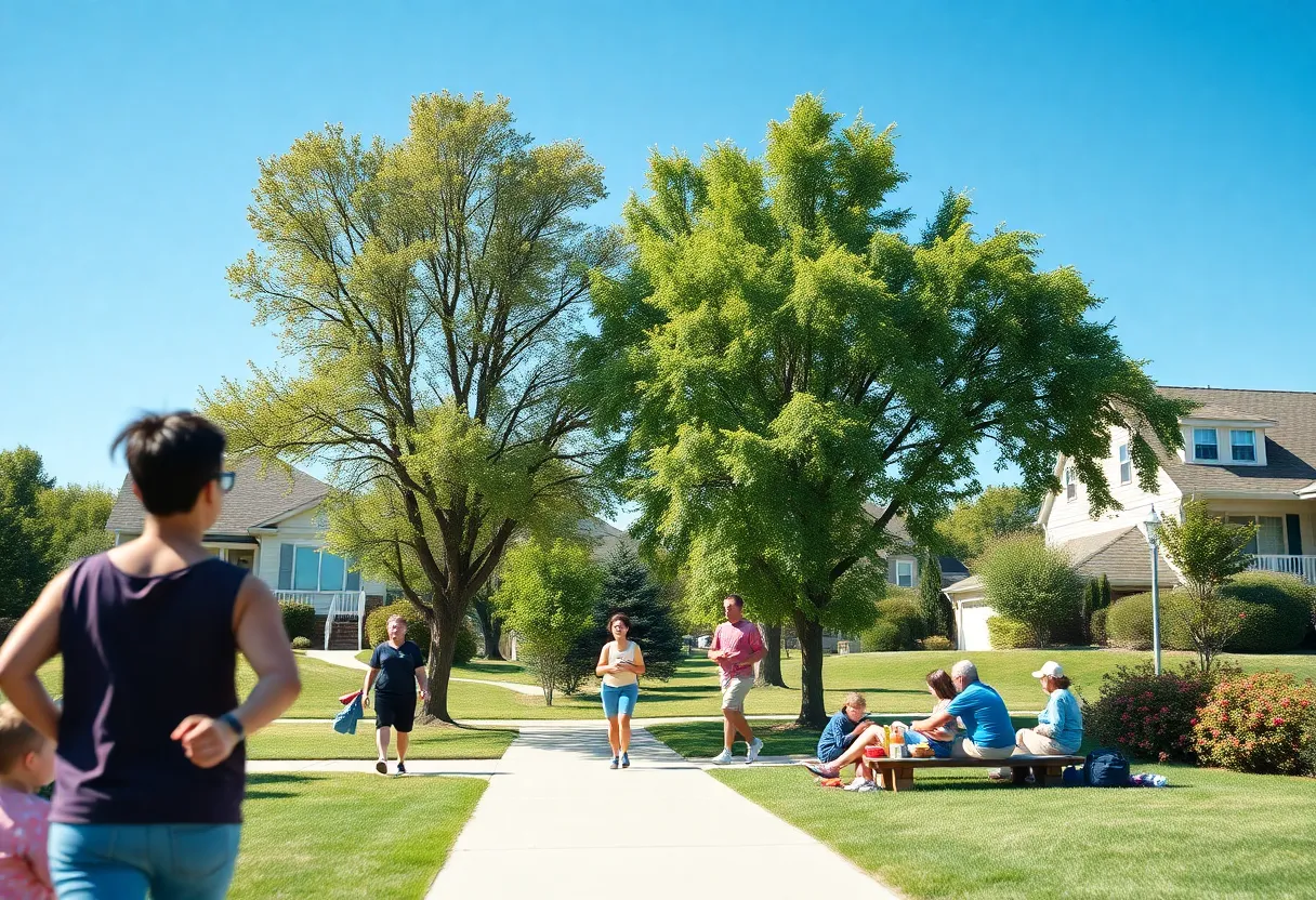 Sunny weather in Irmo SC with clear skies and outdoor activities