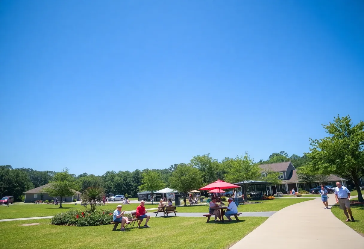 Clear skies and sunshine in Irmo, South Carolina