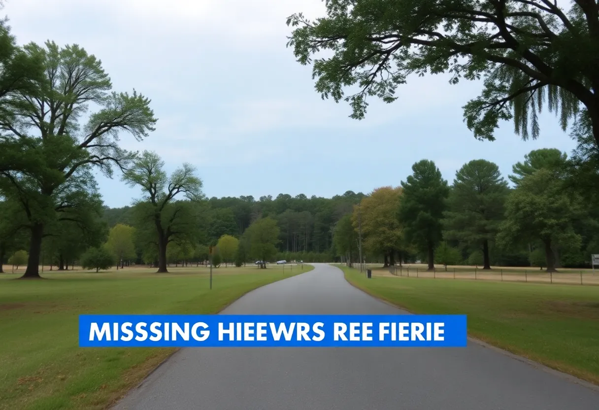 A peaceful scene in Irmo, SC, symbolizing community support for missing persons.
