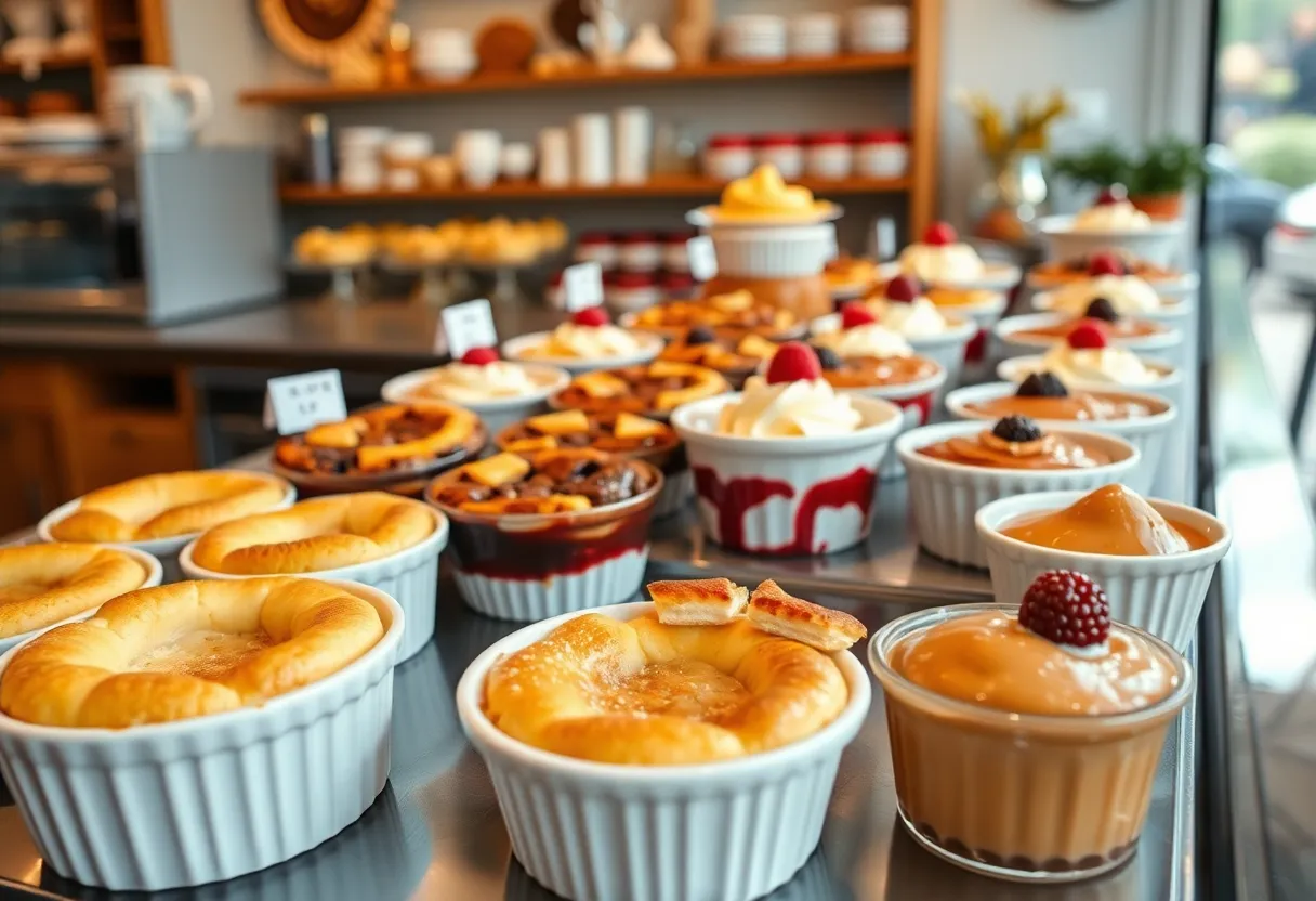Colorful selection of desserts at The Peach Cobbler Factory in Irmo, SC