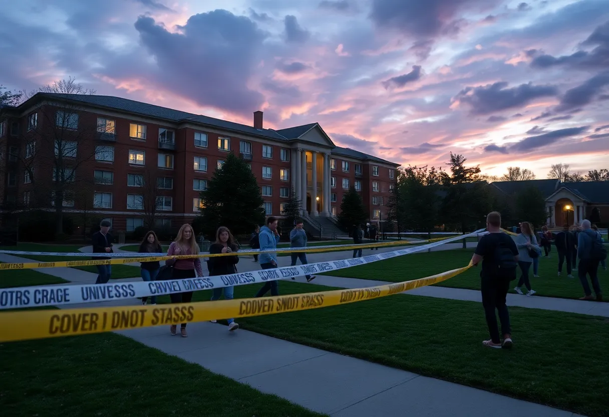 Police response at South Carolina State University Hugine Suites during lockdown