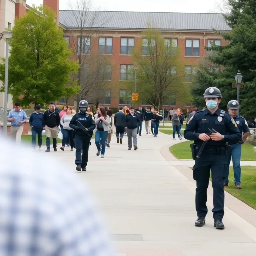Police presence on South Carolina State University campus during homecoming celebrations