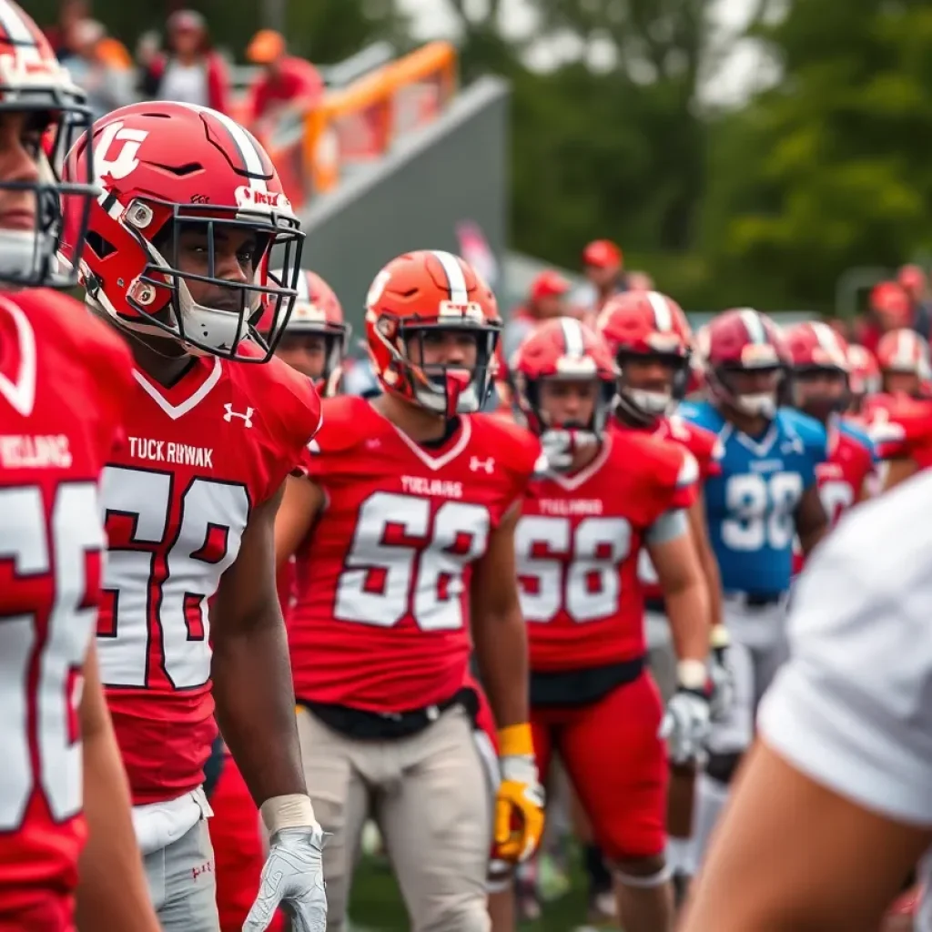 South Carolina football team in action on the field