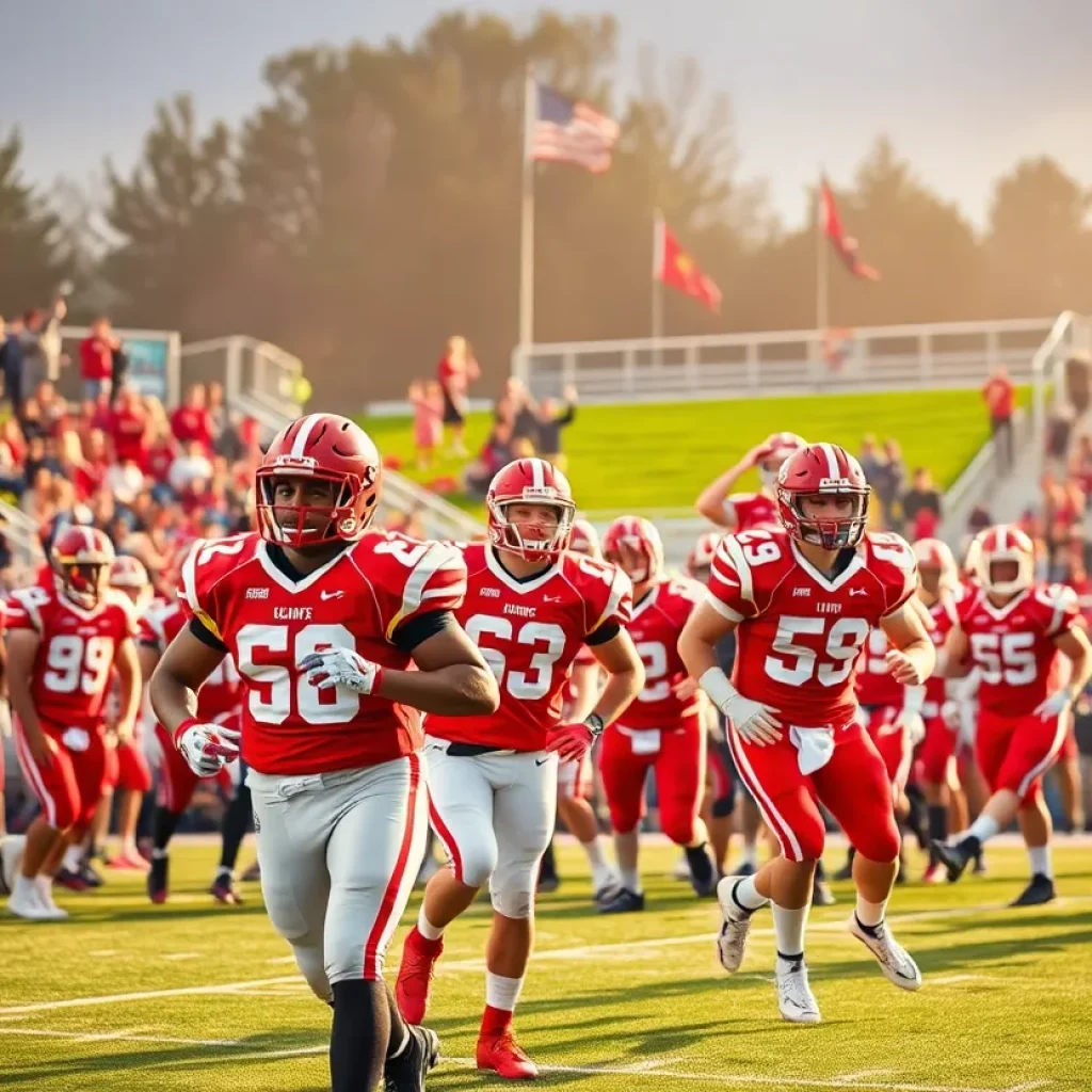 Players from South Carolina high school football teams in action during Week 7