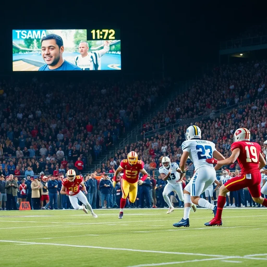 Players of Sumter Gamecocks celebrating their victory against Ridge View