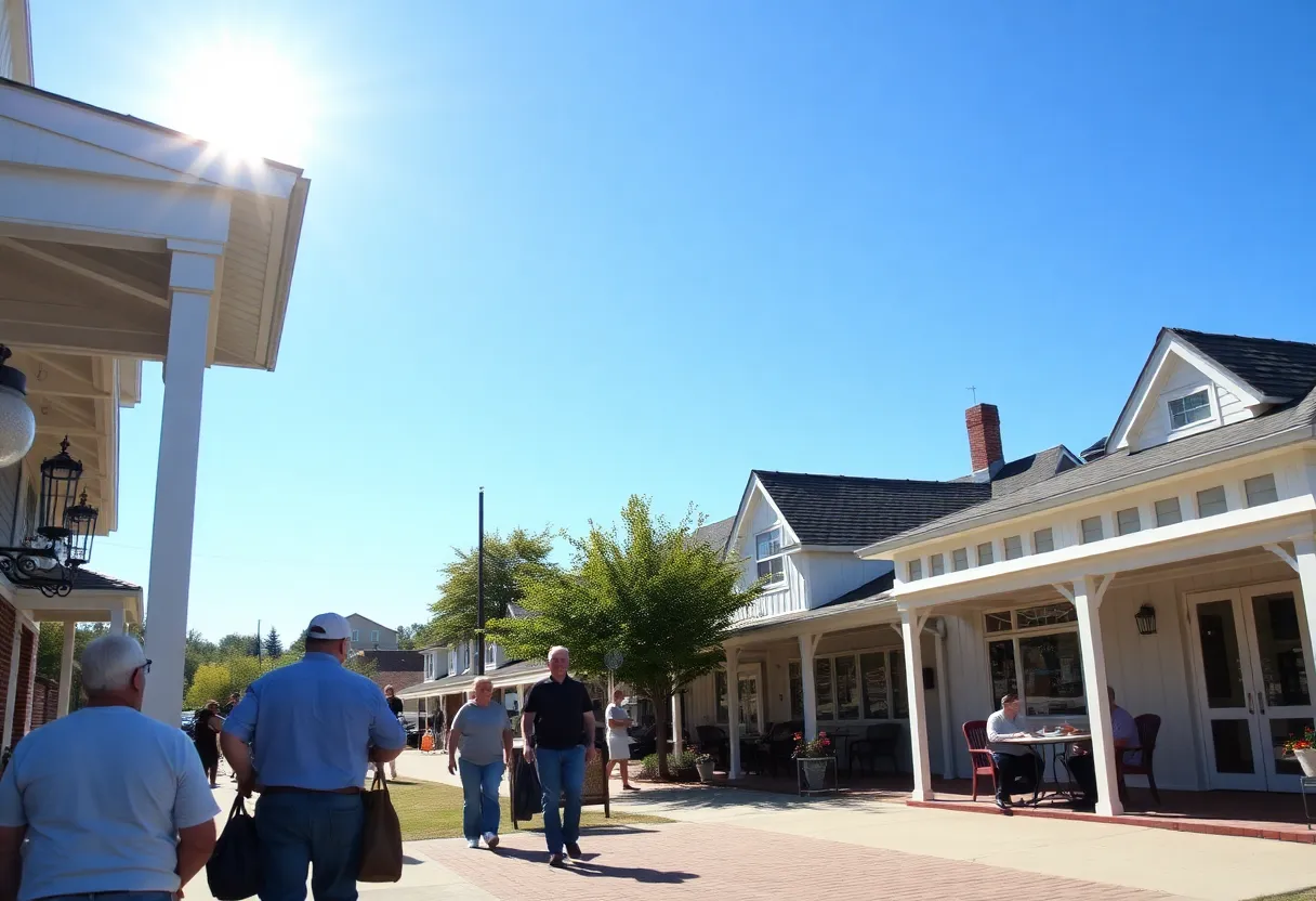 Park in Irmo, SC on a sunny day with people enjoying the weather
