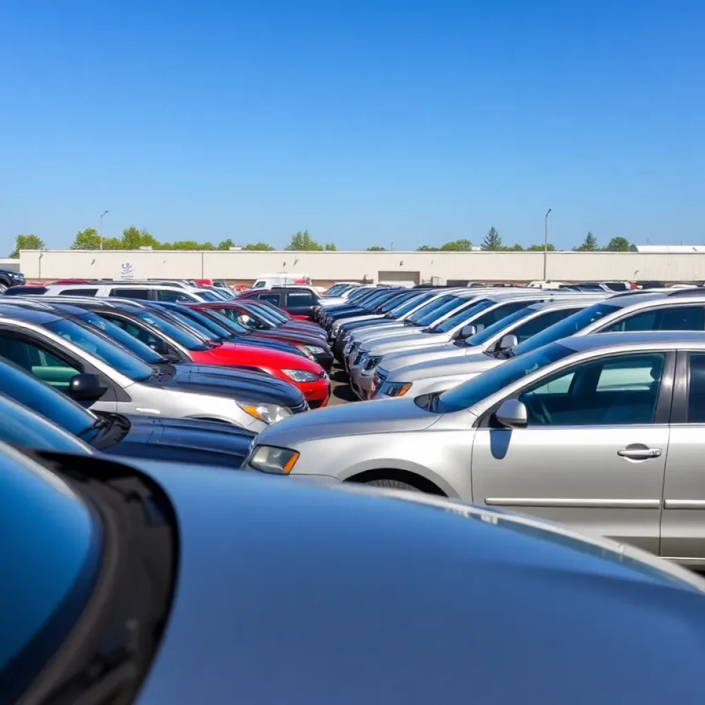 Unclaimed vehicles awaiting auction in Columbia, SC