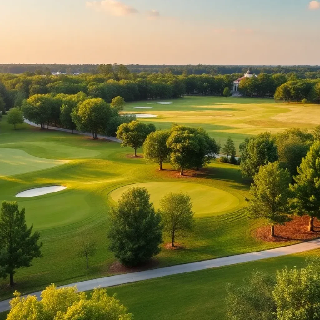 Beautiful golf course in Irmo South Carolina with natural surroundings