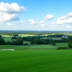 Scenic golf lot in Irmo, SC with green fairways