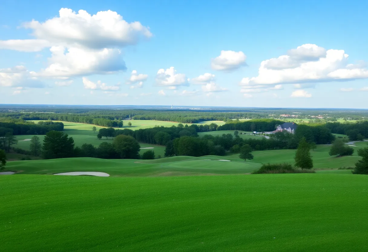Scenic golf lot in Irmo, SC with green fairways