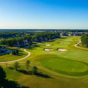 View of homes and golf course in Irmo SC community