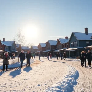 Winter morning in Irmo, SC with clear skies and cold temperatures.