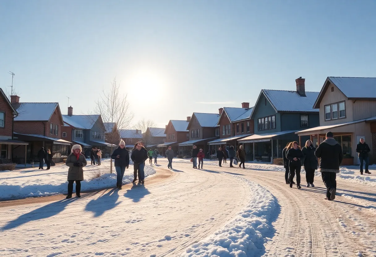 Winter morning in Irmo, SC with clear skies and cold temperatures.