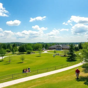 People enjoying outdoor activities on a sunny Saturday in Irmo, SC