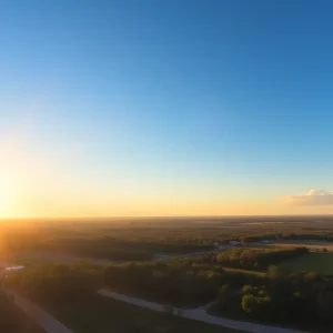 A beautiful clear sky over Irmo on December 13, 2025.