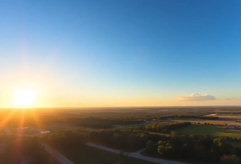 A beautiful clear sky over Irmo on December 13, 2025.