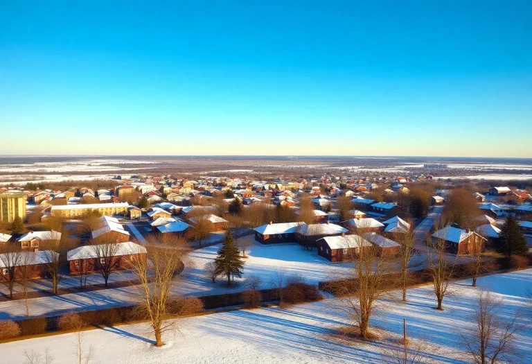 Sunny winter morning in Irmo SC