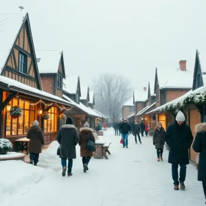 Cold winter scene in Irmo, SC during a weather advisory