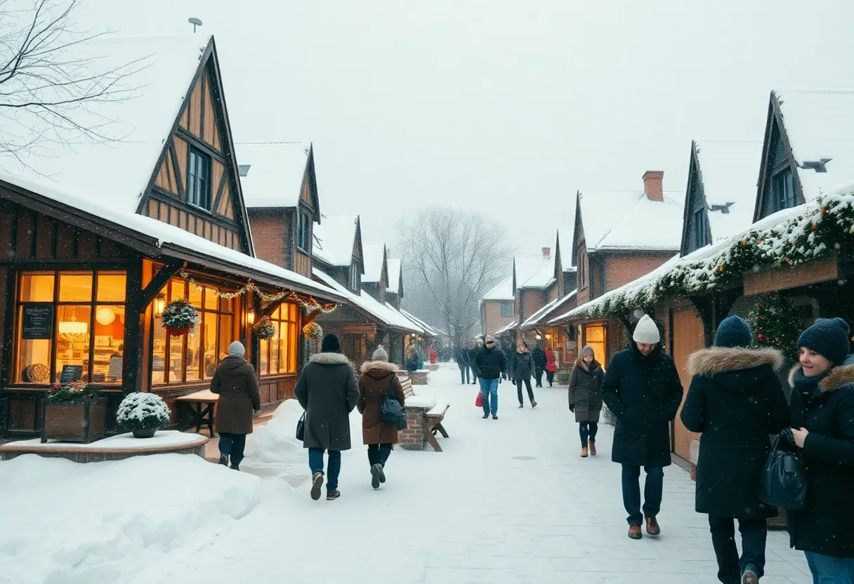 Cold winter scene in Irmo, SC during a weather advisory