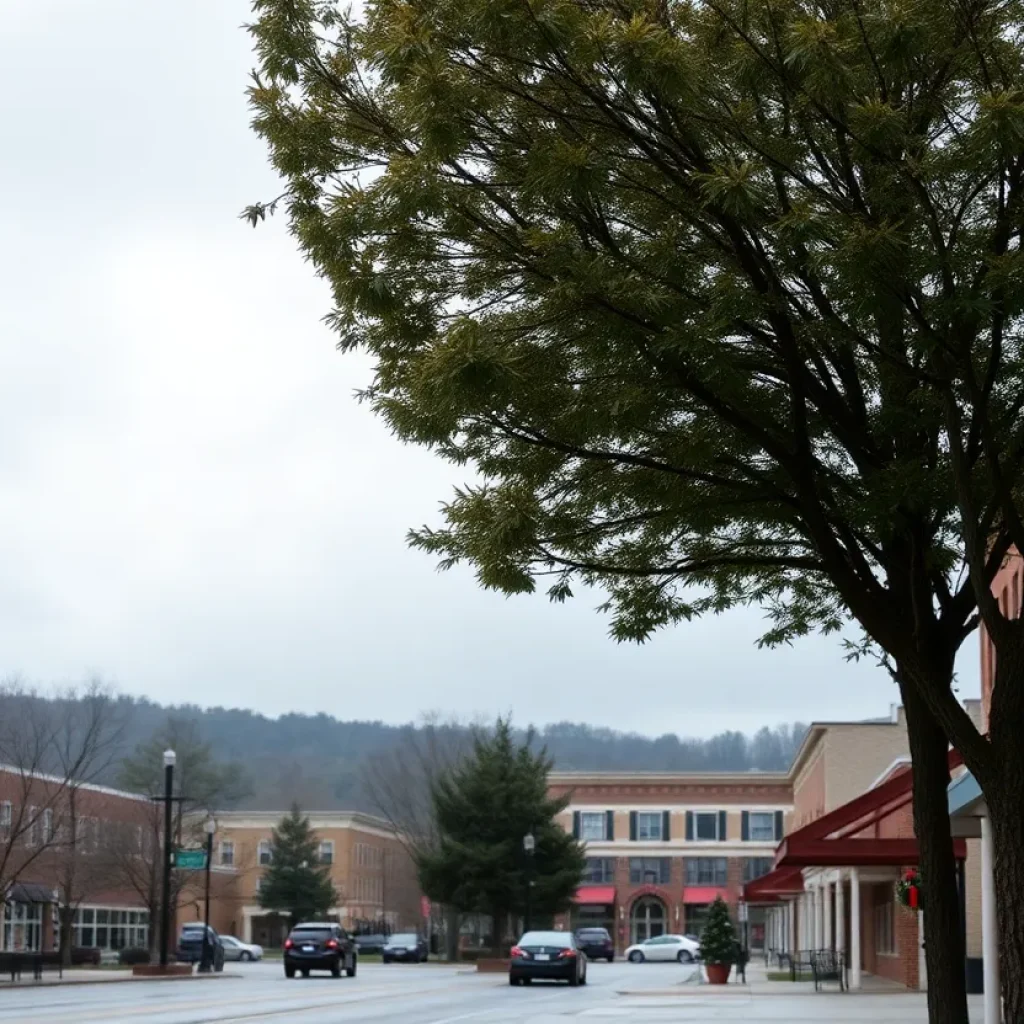 Overcast skies in Irmo, SC with light rain on December 4, 2025.
