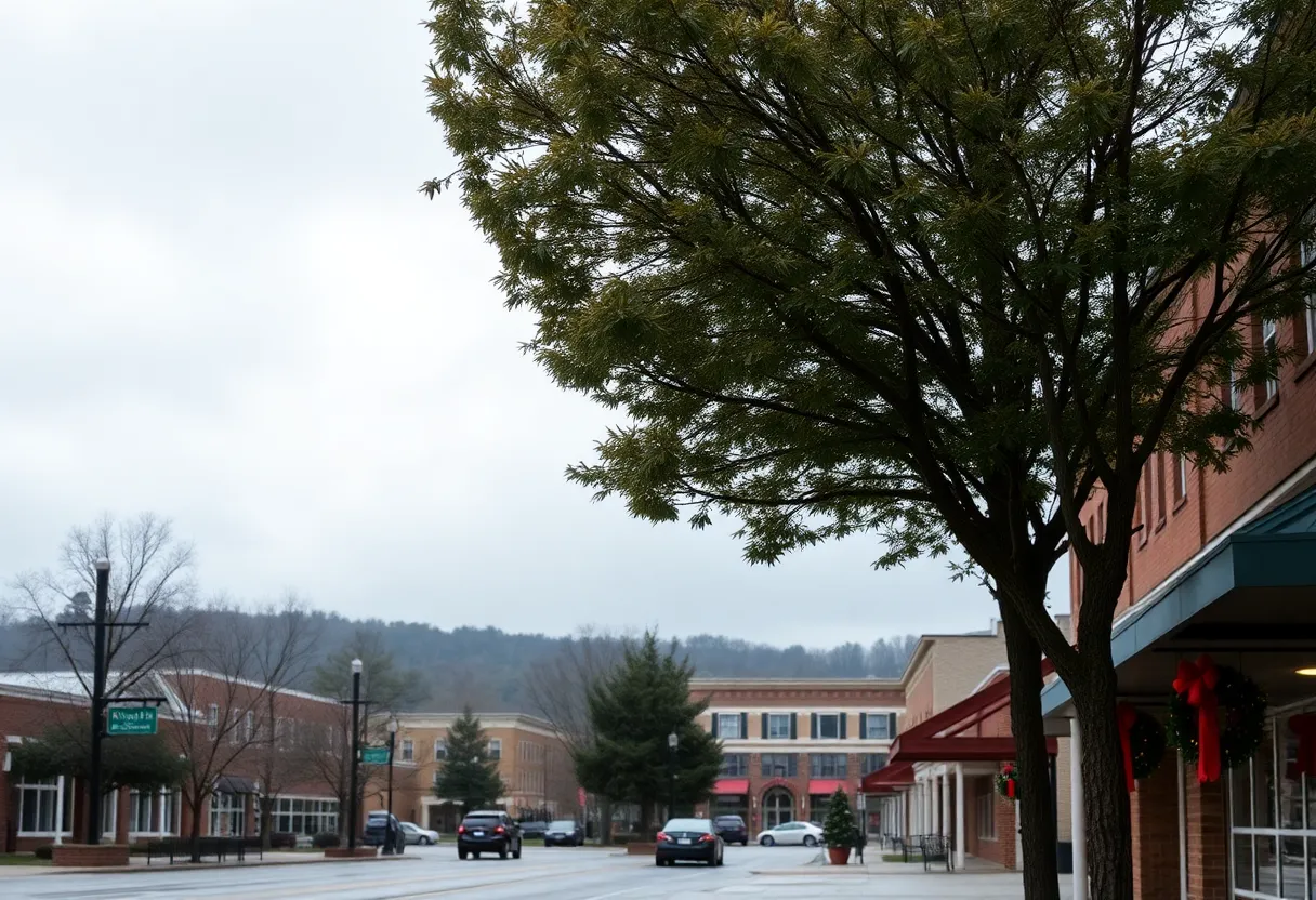 Overcast skies in Irmo, SC with light rain on December 4, 2025.
