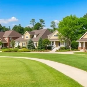 Golf community in Irmo SC showcasing well-maintained homes and green spaces