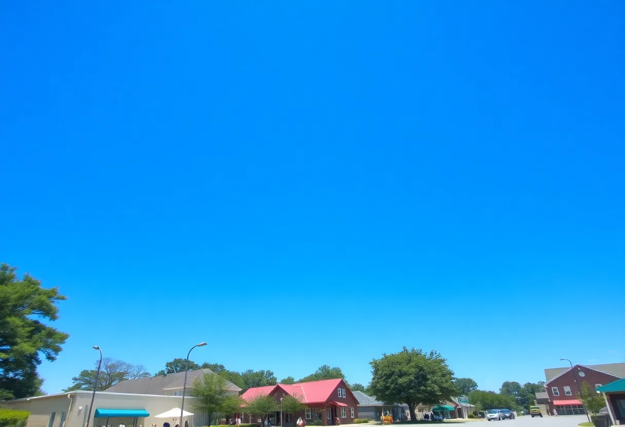 Clear blue skies and people enjoying the outdoors in Irmo SC